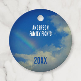 Wiedersehen Rainbow Colorful Annual Family Picinic Geschenkanhänger