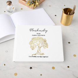 Wiedersehen-Registrierungsbaum-Artwork-Benutzerdef Gästebuch