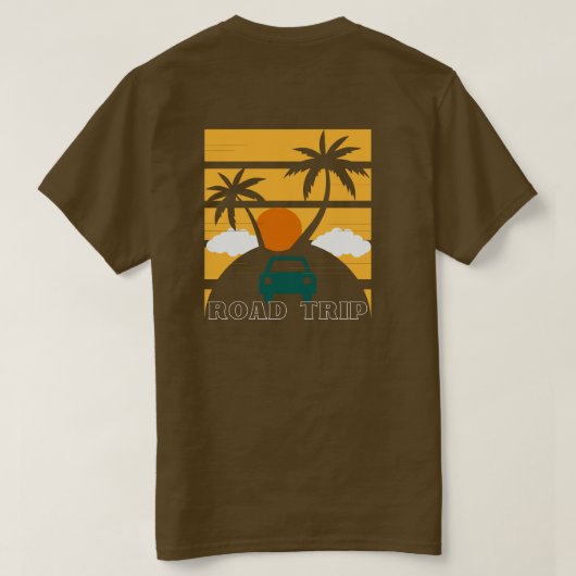Wiedersehen Road Trip für die Back- und Front-Fami T-Shirt (Design Rückseite)