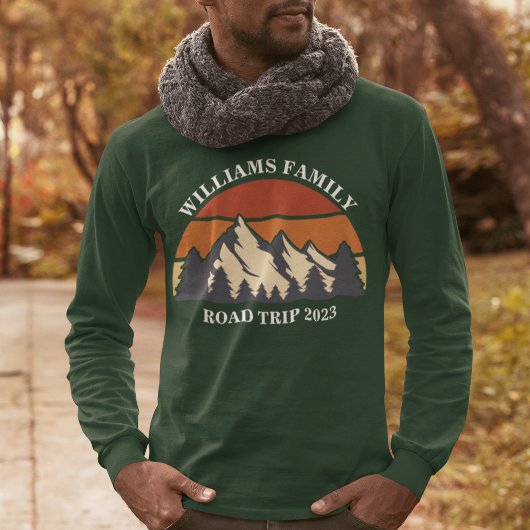 Wiedersehen Road Trip Sunset Custom Long Sleeve T-Shirt