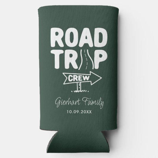 Wiedersehen Road Trip Typografie für Familien Selters Dosenkühler (Rückseite)
