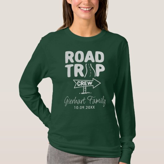 Wiedersehen Road-Trip-Urlaub für Familien, abgesti T-Shirt (Vorderseite)