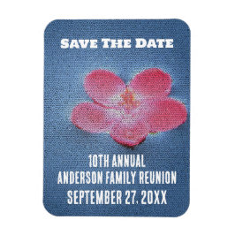 Wiedersehen Rosa blauer Urlaub Save the Date Magnet