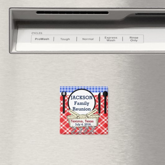 Wiedersehen - Rot, Weiß und Blau, Picnic oder GRIL Magnet (In Situ (Geschirrspüler))