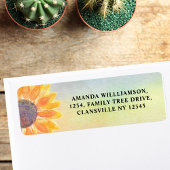 Wiedersehen-Rücksendeadresse für Aquarellblumen