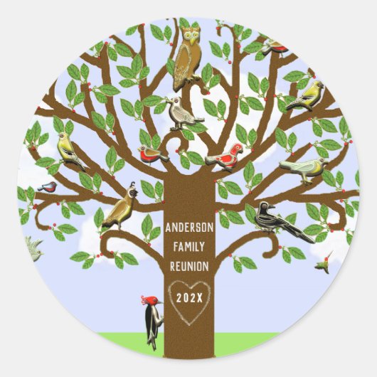 Wiedersehen Runder Aufkleber (Vorderseite)