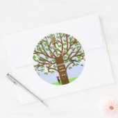 Wiedersehen Runder Aufkleber (Umschlag)