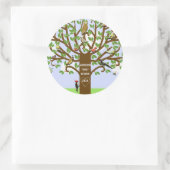 Wiedersehen Runder Aufkleber (Tasche)