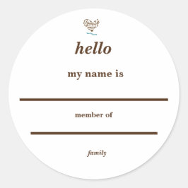 Wiedersehen Runder Aufkleber