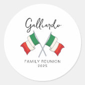 Wiedersehen Runder Aufkleber (Vorderseite)