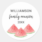 Wiedersehen Runder Aufkleber (Vorderseite)