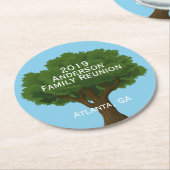 Wiedersehen Runder Pappuntersetzer (Angewinkelt)