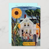 Wiedersehen Rural Sunflower Porch Einladung (Vorne/Hinten)