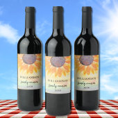 Wiedersehen Rustikales Weinetikett