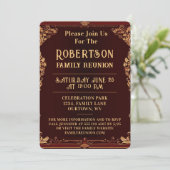 Wiedersehen-Sammlung Einladung (Stehend Vorderseite)