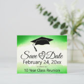 Wiedersehen Save the Date der Green Water Class Postkarte (Stehend Vorderseite)