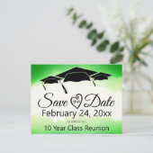 Wiedersehen Save the Date der Green Water Class Postkarte (Stehend Vorderseite)