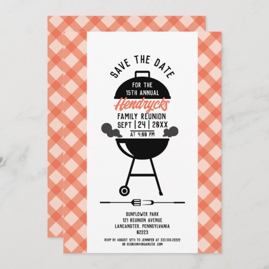 Wiedersehen Save the Date Einladung (Vorne/Hinten)