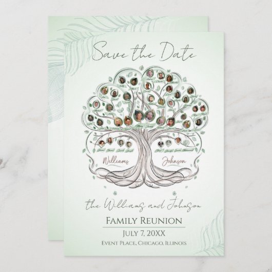 Wiedersehen Save the Date Einladung (Vorne/Hinten)