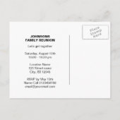 Wiedersehen Save the Date Foto-Postkarten Ankündigungspostkarte (Rückseite)