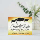 Wiedersehen Save the Date für benutzerdefinierte A Postkarte (Stehend Vorderseite)