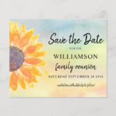 Wiedersehen-Save the Date-Karte der Haushaltsfamil (Vorderseite)