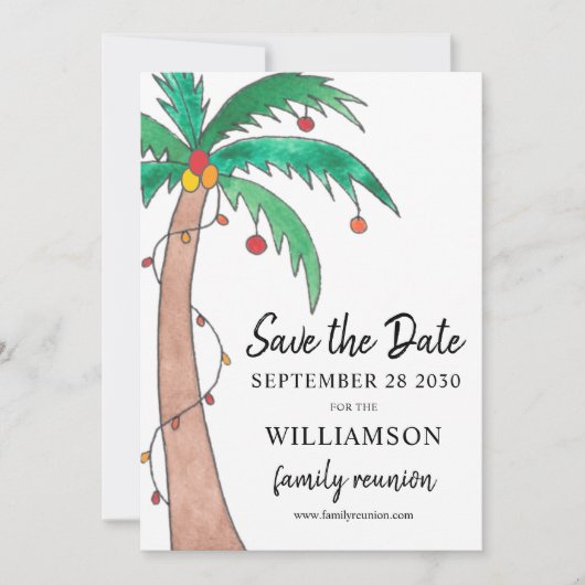 Wiedersehen-Save the Date-Karte Save The Date (Vorderseite)