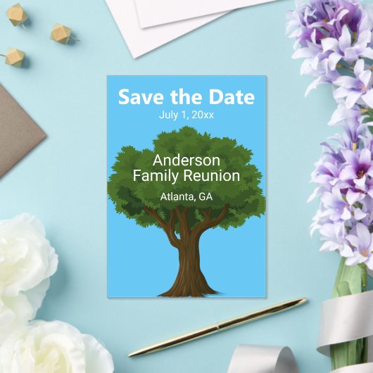 Wiedersehen Save the Date mit Tree Acryleinladungen (In Situ (Hochzeit))
