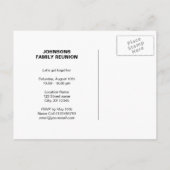 Wiedersehen-Save the Date Postkarten (Rückseite)