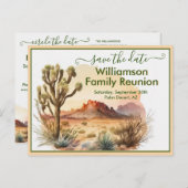 Wiedersehen Save the Date Südwestlicher QR-Code Ankündigungspostkarte (Vorne/Hinten)