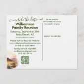 Wiedersehen Save the Date Südwestlicher QR-Code Ankündigungspostkarte (Rückseite)