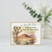 Wiedersehen Save the Date Südwestlicher QR-Code Ankündigungspostkarte (Stehend Vorderseite)