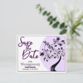 Wiedersehen Save the Date Typografie Moderne Kunst Ankündigungspostkarte (Stehend Vorderseite)