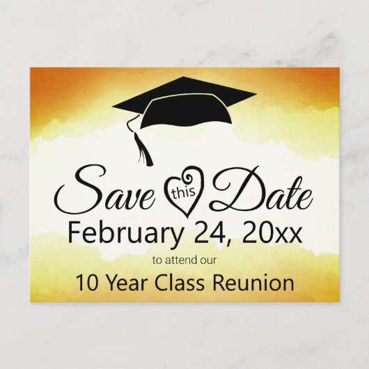 Wiedersehen Save the Date Vorlage Po Postkarte (Vorderseite)