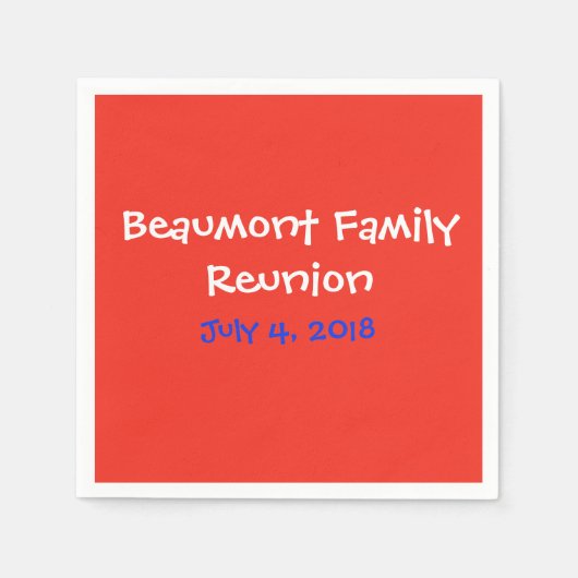 Wiedersehen Serviette (Vorderseite)