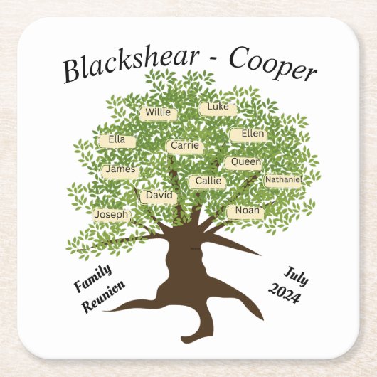 Wiedersehen - Set für kundenspezifische Papierdoku Rechteckiger Pappuntersetzer (Vorderseite)