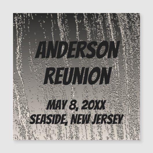 Wiedersehen Silver Stripe Keepake Ankündigung (Vorderseite)