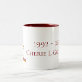 WIEDERSEHEN SKHS 30 Jahre (CLG) Zweifarbige Tasse (Mittel)