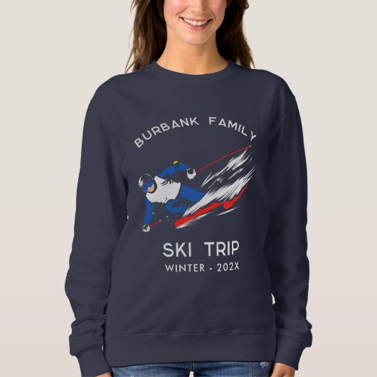 Wiedersehen Ski-Trip-Team Sweatshirt (Vorderseite)