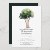 Wiedersehen-Skript der Stammbaum-Jahresfamilie Einladung (Vorne/Hinten)