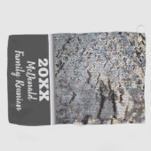 Wiedersehen Snakeskin Pattern Grau Mosaik Golfhandtuch (Horizontal)