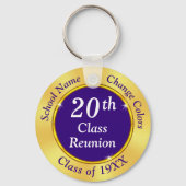 Wiedersehen Souvenirs der 20. Klasse, lila, Gold,  Schlüsselanhänger (Vorderseite)