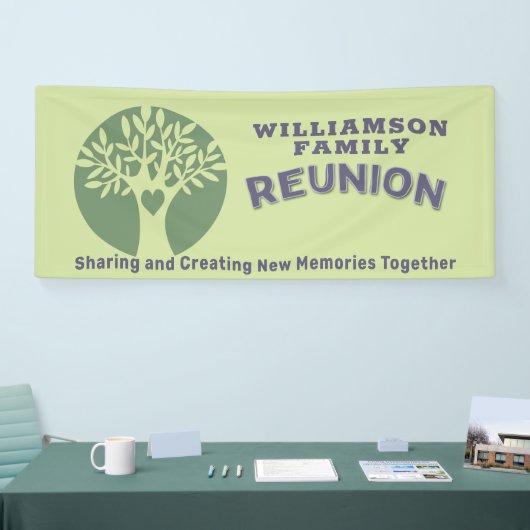 Wiedersehen-Stammbaum, der Erinnerungen teilt Banner (Messe)