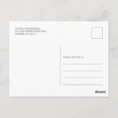 Wiedersehen Summer der Wasserfarbenbaum-Familie Postkarte (Rückseite)