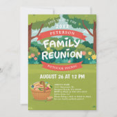 Wiedersehen Summer Picnic Fun Illustration Einladung (Vorderseite)