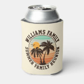 Wiedersehen Summer Sunset Beach Palm Tree Dosenkühler (Kanne Rückseite)