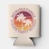 Wiedersehen Summer Sunset Beach Palm Tree Dosenkühler (Rückseite)