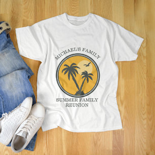 Wiedersehen Summer Sunset Beach Palm Tree T-Shirt