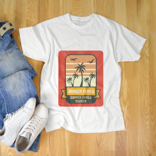 Wiedersehen Summer Sunset Beach Palm Tree T-Shirt
