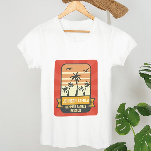 Wiedersehen Summer Sunset Beach Palm Tree T-Shirt
